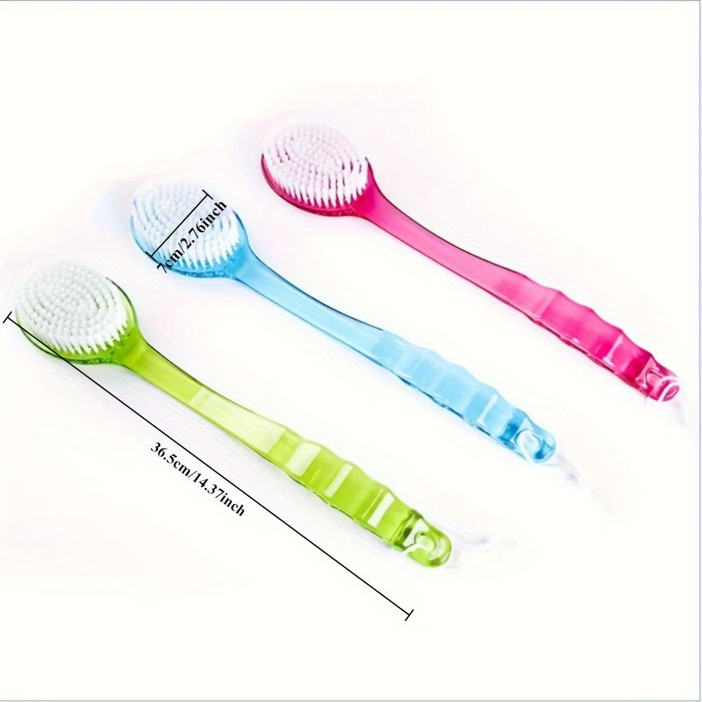 Long Handle Shower Brush Back Scrubber – Exfoliating Body Brush for Deep Clean