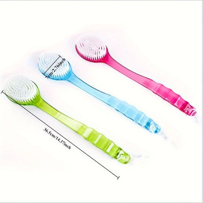 Long Handle Shower Brush Back Scrubber – Exfoliating Body Brush for Deep Clean