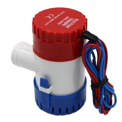 Electric Marine Bilge Water Pump for Boat, Submersible Sump, Durable, Easy Installation