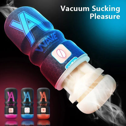 Strong Suction Male Masturbation Cup – Realistic Textured Stroker Sleeve, Soft Silicone Pleasure Massager for Men
