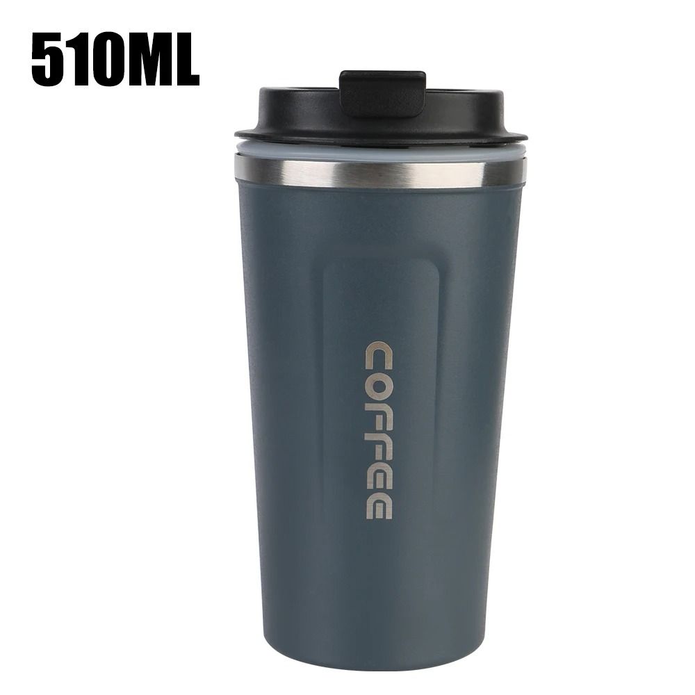 Stainless Steel Travel Thermos Mug Leak Proof Double Wall Coffee Cup 380 ML 510 ML