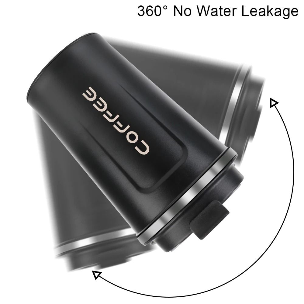 Stainless Steel Travel Thermos Mug Leak Proof Double Wall Coffee Cup 380 ML 510 ML