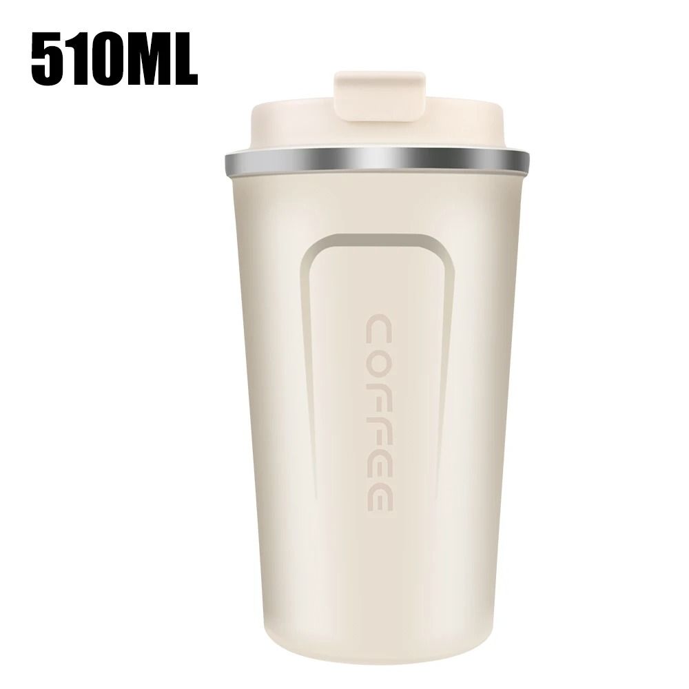 Stainless Steel Travel Thermos Mug Leak Proof Double Wall Coffee Cup 380 ML 510 ML
