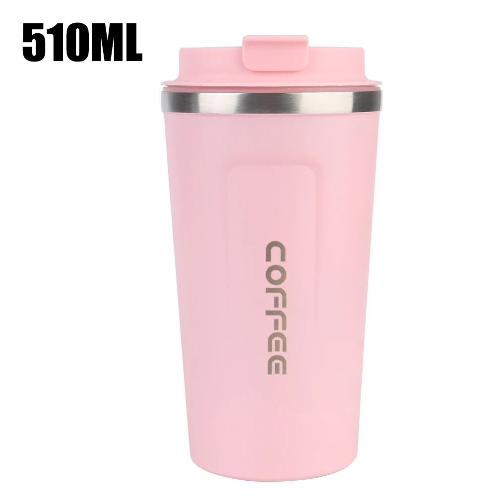 Stainless Steel Travel Thermos Mug Leak Proof Double Wall Coffee Cup 380 ML 510 ML
