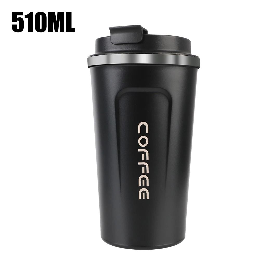 Stainless Steel Travel Thermos Mug Leak Proof Double Wall Coffee Cup 380 ML 510 ML