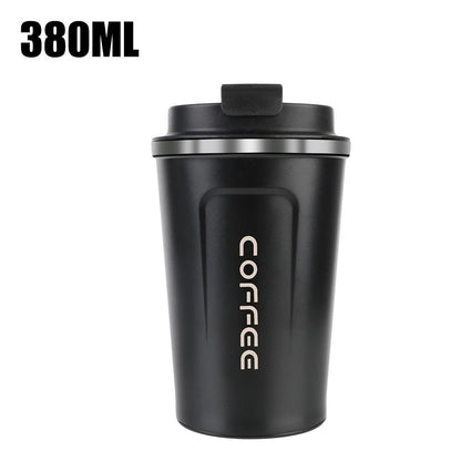 Stainless Steel Travel Thermos Mug Leak Proof Double Wall Coffee Cup 380 ML 510 ML