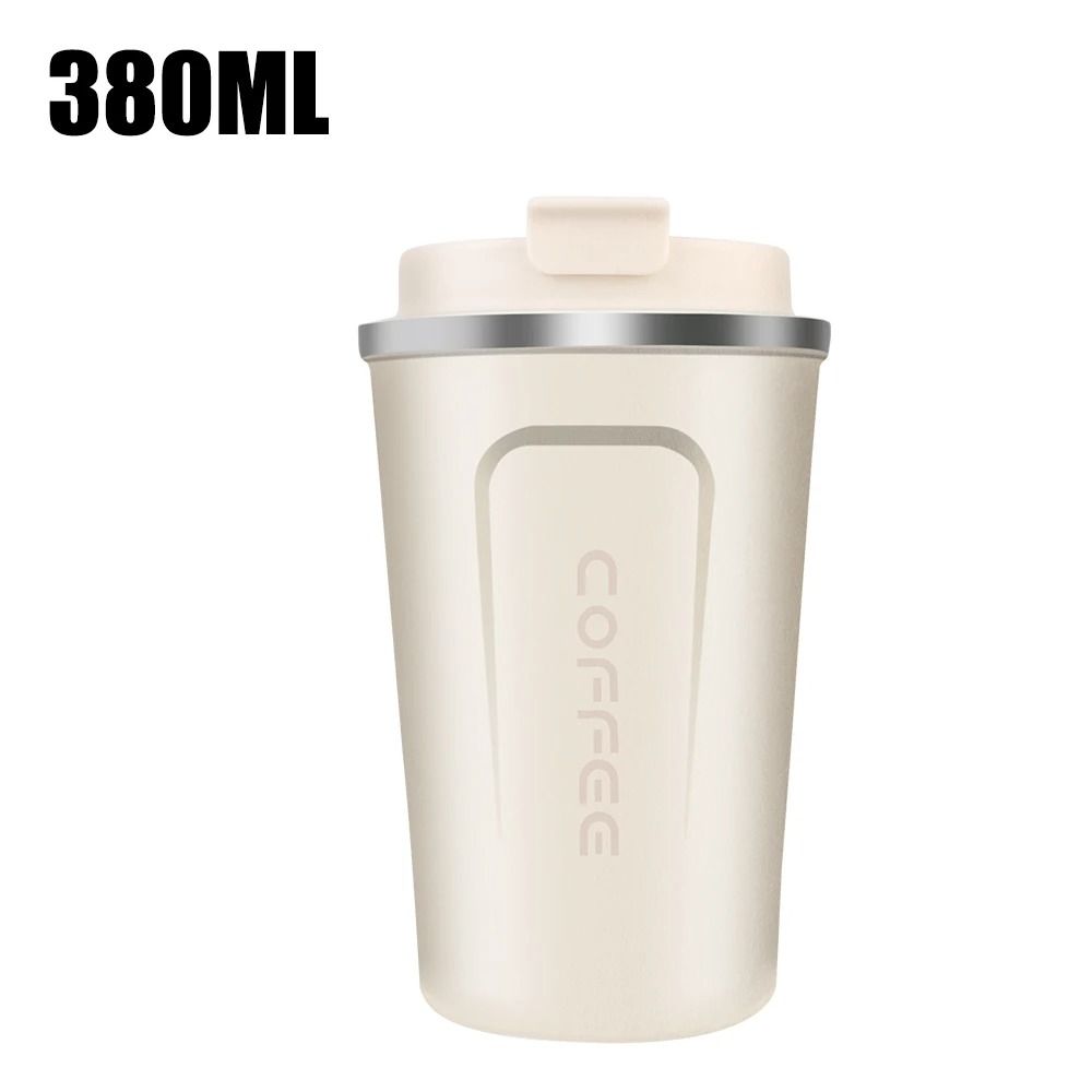 Stainless Steel Travel Thermos Mug Leak Proof Double Wall Coffee Cup 380 ML 510 ML
