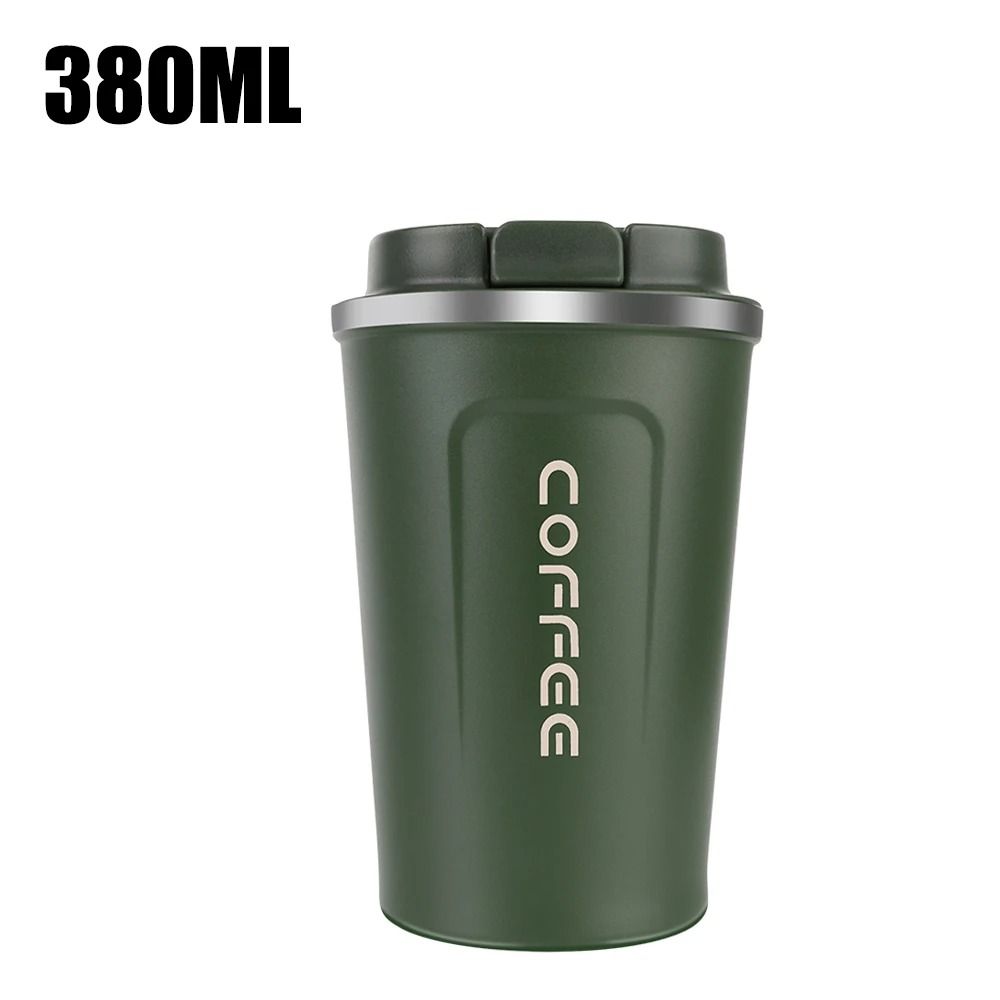 Stainless Steel Travel Thermos Mug Leak Proof Double Wall Coffee Cup 380 ML 510 ML
