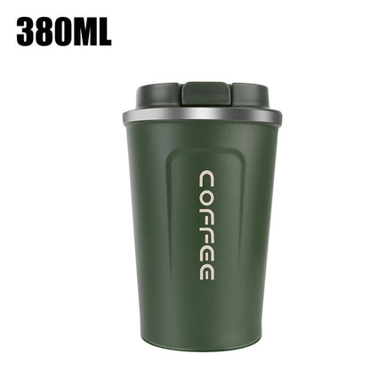 Stainless Steel Travel Thermos Mug Leak Proof Double Wall Coffee Cup 380 ML 510 ML