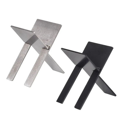 Portable Folding Stainless Steel Cigar Holder Stand – Travel Cigar Rest Rack, Stable Tabletop Cigar Accessory for Smoker