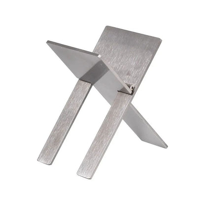 Portable Folding Stainless Steel Cigar Holder Stand – Travel Cigar Rest Rack, Stable Tabletop Cigar Accessory for Smoker