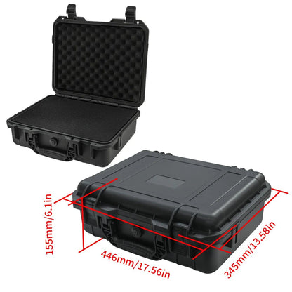 Waterproof Heavy-Duty Protective Tool Case with Pre-Cut Foam Inserts – Shockproof Hard Storage Box for Equipment & Gear