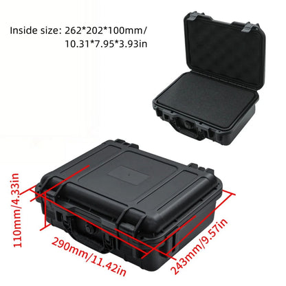 Waterproof Heavy-Duty Protective Tool Case with Pre-Cut Foam Inserts – Shockproof Hard Storage Box for Equipment & Gear