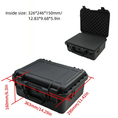 Waterproof Heavy-Duty Protective Tool Case with Pre-Cut Foam Inserts – Shockproof Hard Storage Box for Equipment & Gear