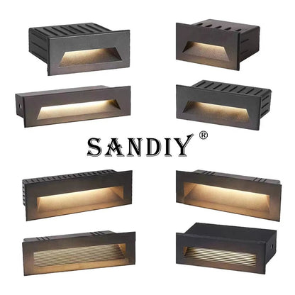 Waterproof Outdoor LED Stair Wall Light 3W/6W for Exterior Step Illumination