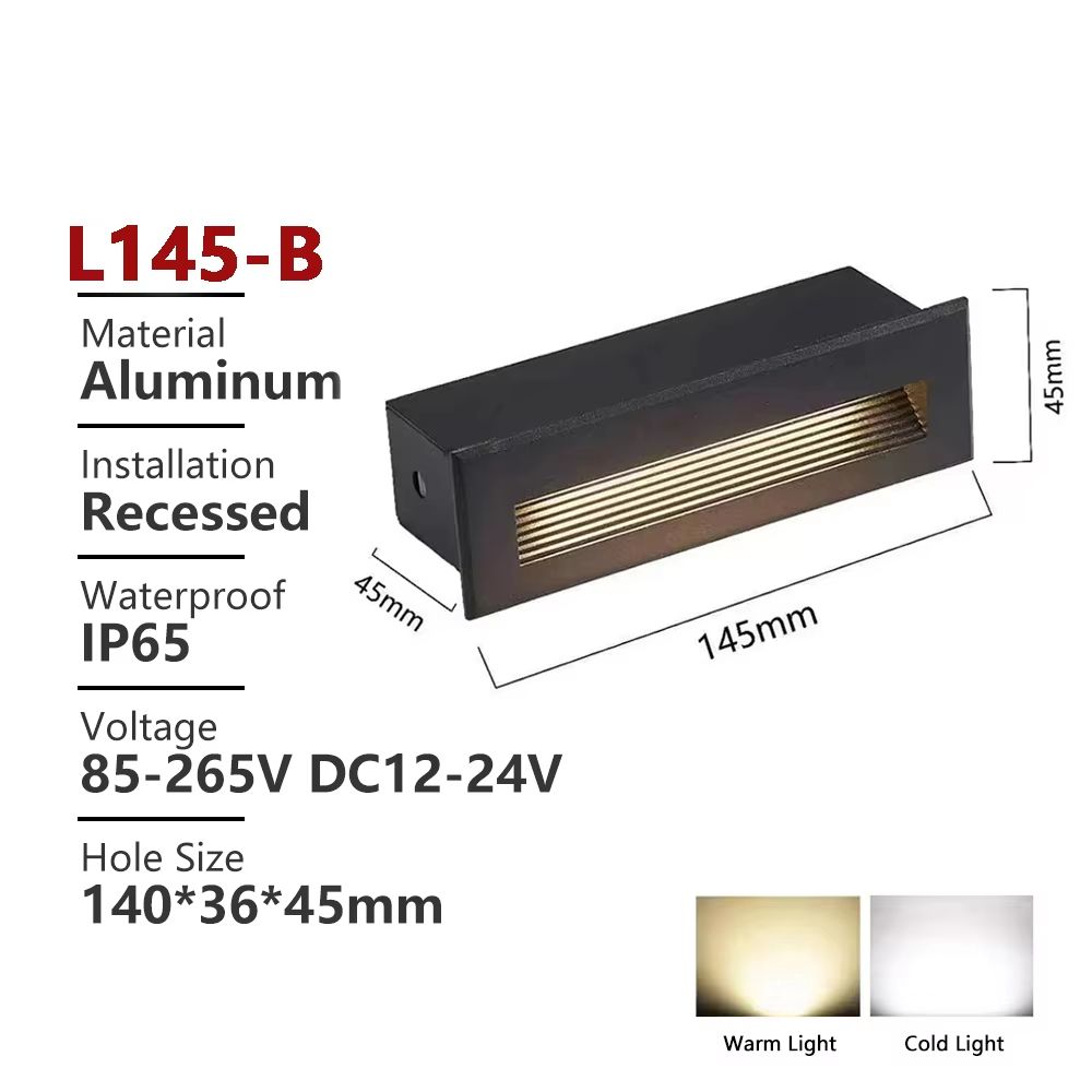 Waterproof Outdoor LED Stair Wall Light 3W/6W for Exterior Step Illumination