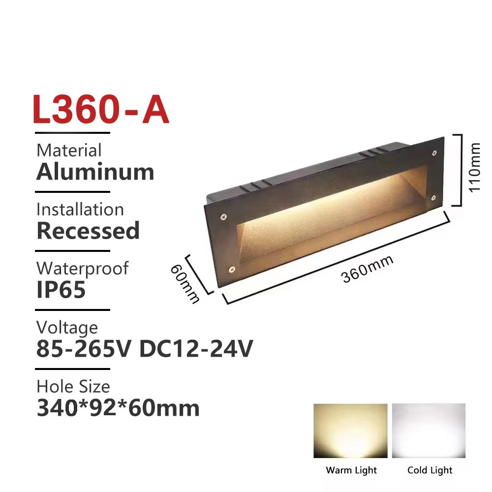 Waterproof Outdoor LED Stair Wall Light 3W/6W for Exterior Step Illumination