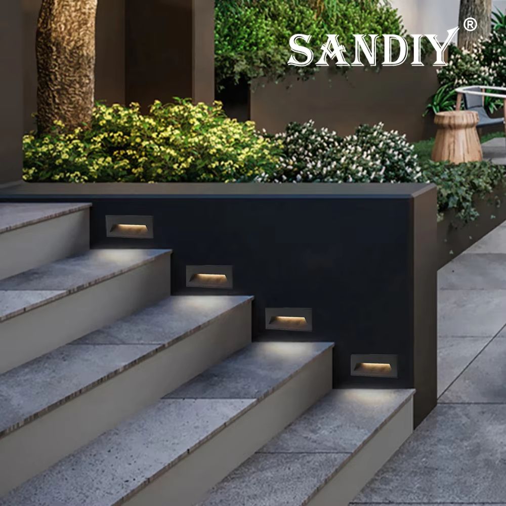 Waterproof Outdoor LED Stair Wall Light 3W/6W for Exterior Step Illumination
