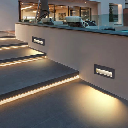 Waterproof Outdoor LED Stair Wall Light 3W/6W for Exterior Step Illumination