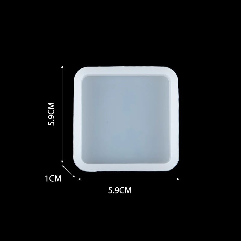Square Silicone Resin Casting Mold Set for Coasters & Trays – Flexible Epoxy Mold for DIY Jewelry & Decor