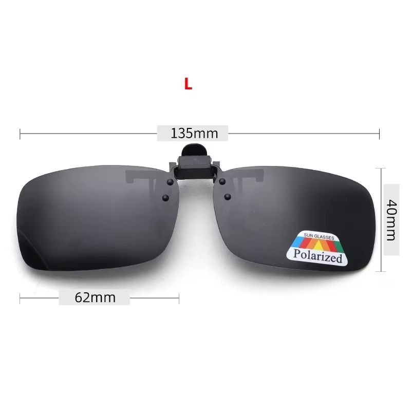 Clip-On Flip-Up Polarized Driving and Outdoor Sunglasses