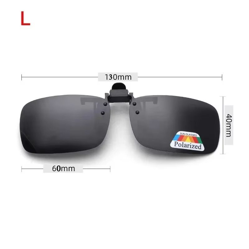 Clip-On Flip-Up Polarized Driving and Outdoor Sunglasses