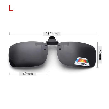 Clip-On Flip-Up Polarized Driving and Outdoor Sunglasses