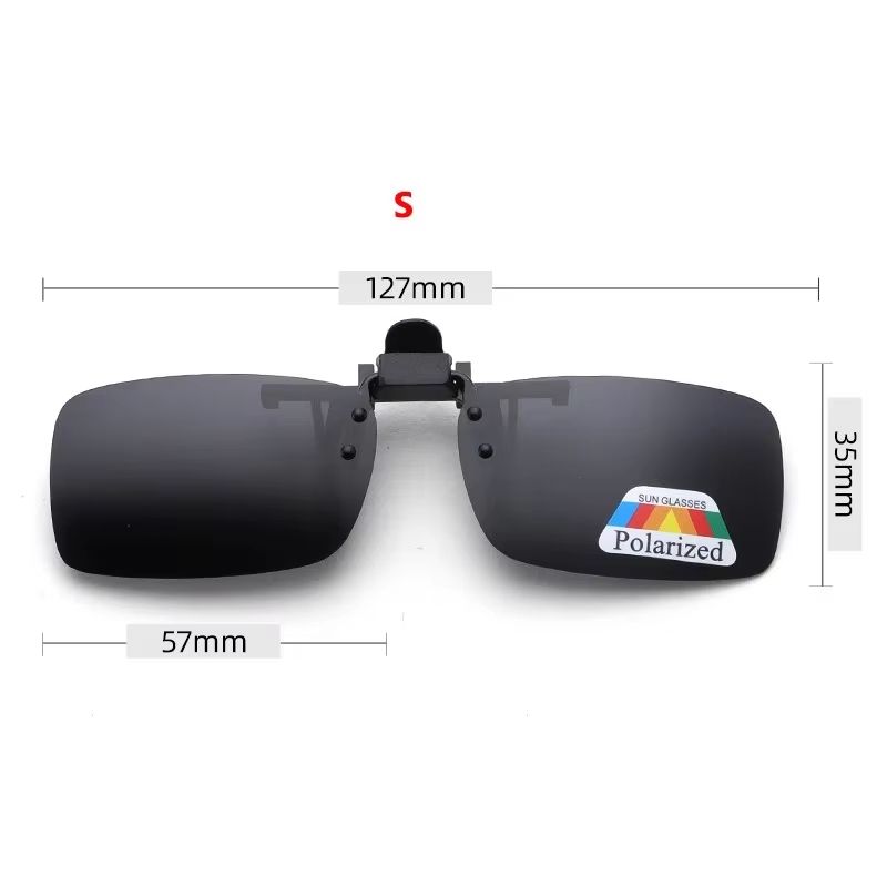 Clip-On Flip-Up Polarized Driving and Outdoor Sunglasses