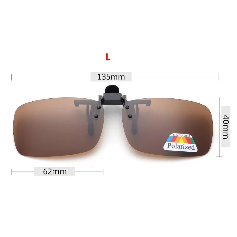 Clip-On Flip-Up Polarized Driving and Outdoor Sunglasses
