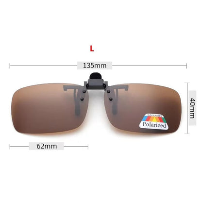 Clip-On Flip-Up Polarized Driving and Outdoor Sunglasses