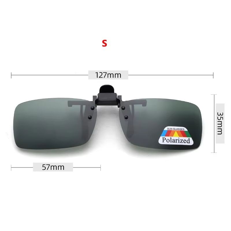 Clip-On Flip-Up Polarized Driving and Outdoor Sunglasses