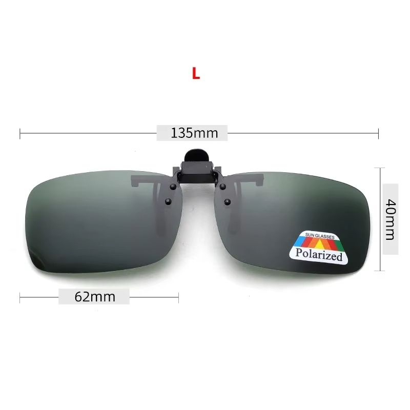Clip-On Flip-Up Polarized Driving and Outdoor Sunglasses