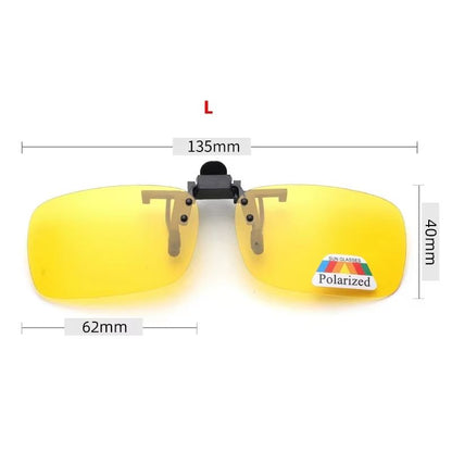 Clip-On Flip-Up Polarized Driving and Outdoor Sunglasses