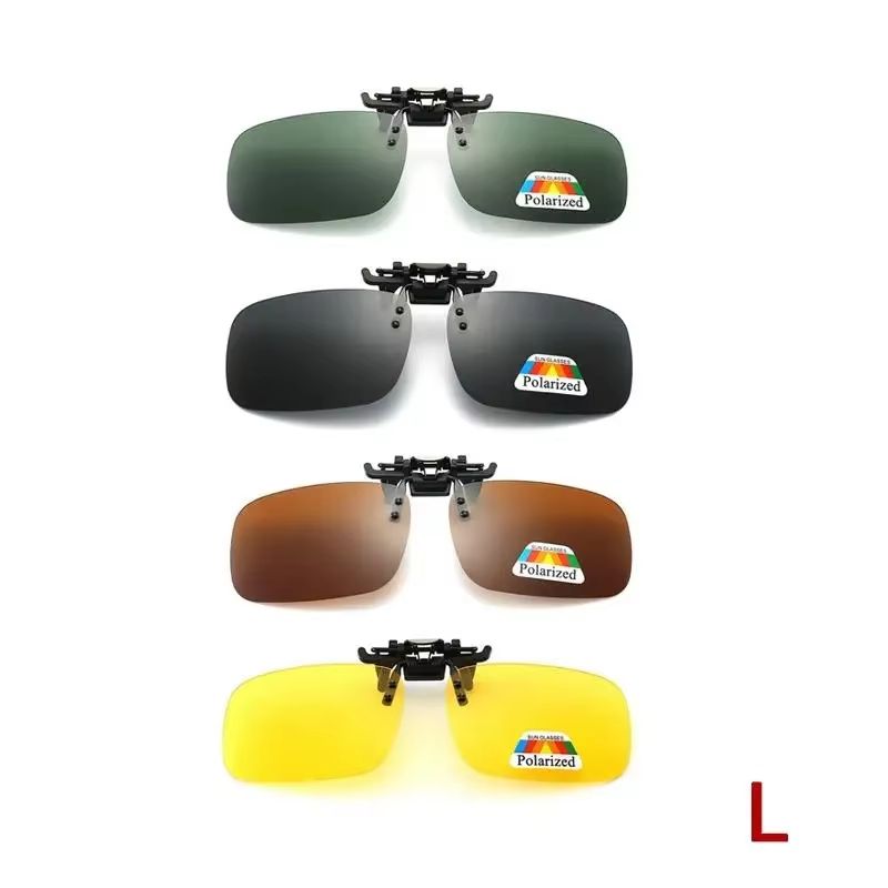 Clip-On Flip-Up Polarized Driving and Outdoor Sunglasses
