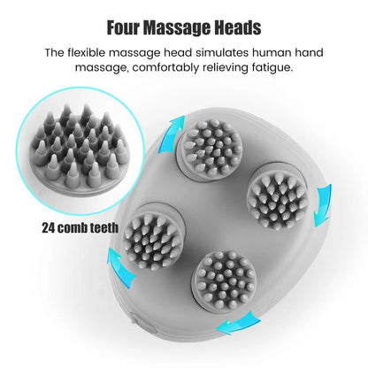 Wireless Deep Tissue Scalp and Body Massager