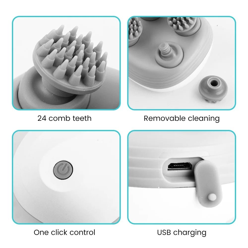Wireless Deep Tissue Scalp and Body Massager