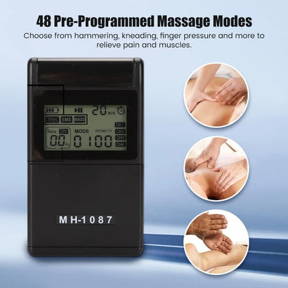 Professional Dual Channel TENS and EMS Pulse Therapy System