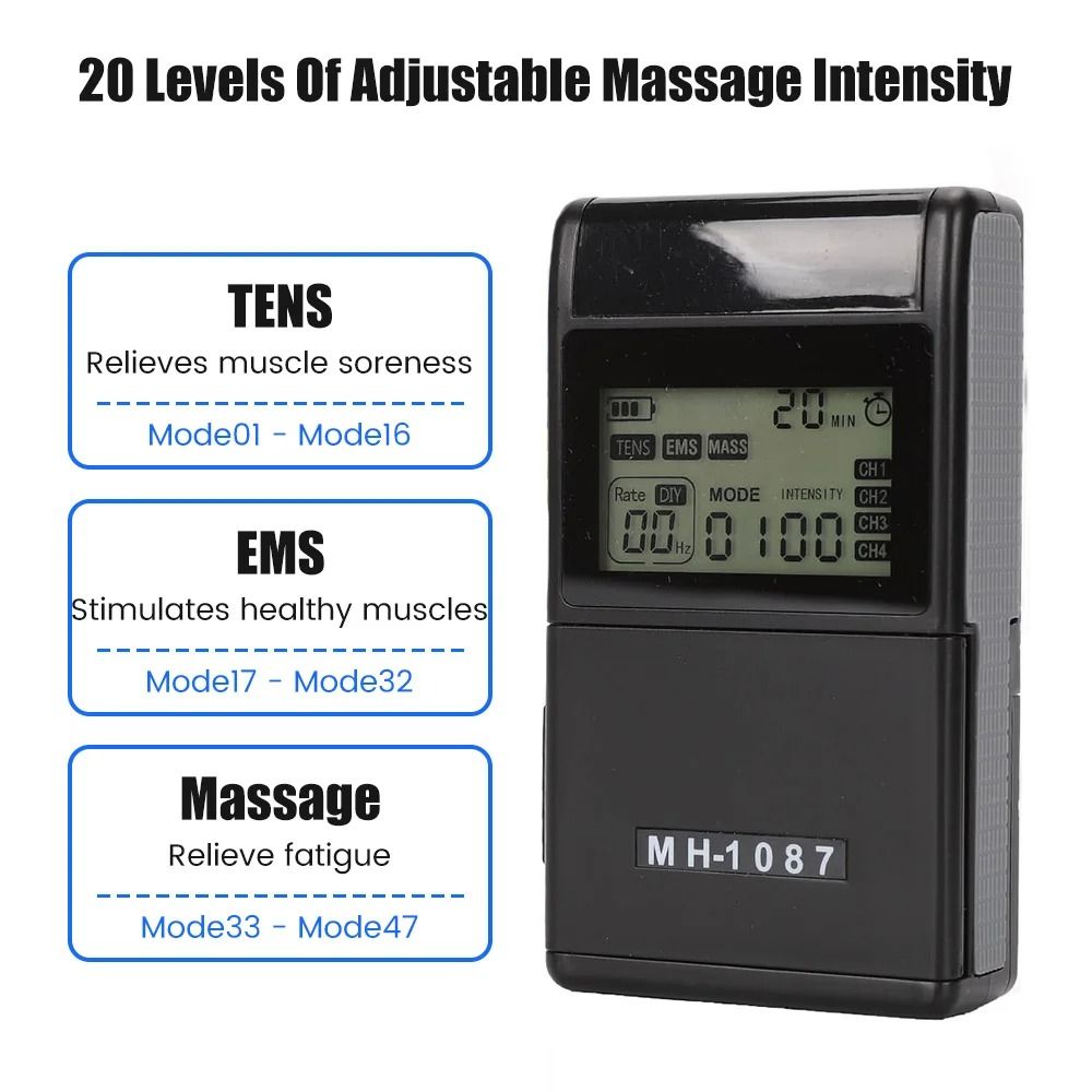 Professional Dual Channel TENS and EMS Pulse Therapy System