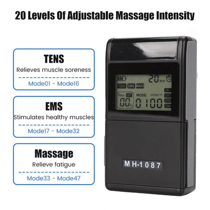Professional Dual Channel TENS and EMS Pulse Therapy System