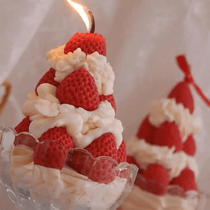 3D Strawberry Silicone Candle Mold for DIY Candle Making and Home Decor