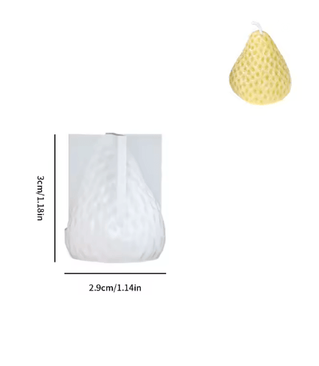 3D Strawberry Silicone Candle Mold for DIY Candle Making and Home Decor