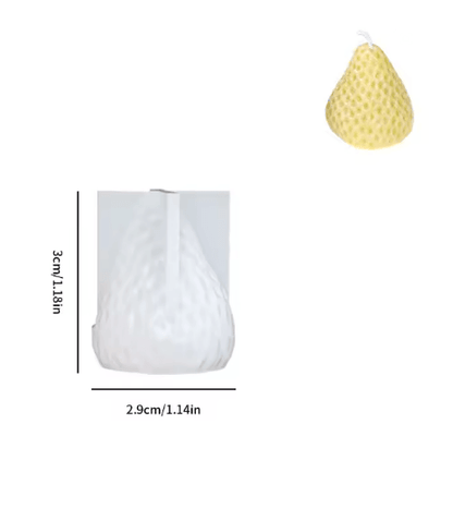 3D Strawberry Silicone Candle Mold for DIY Candle Making and Home Decor