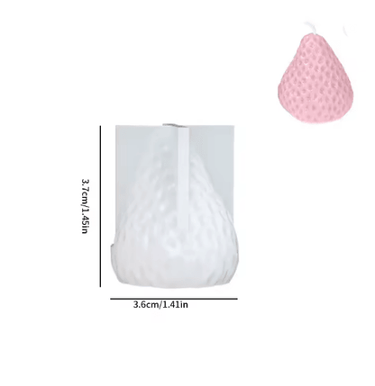 3D Strawberry Silicone Candle Mold for DIY Candle Making and Home Decor