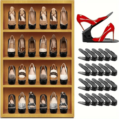 Adjustable Shoe Rack Organizers Space Saving Shoe Storage Set of 5