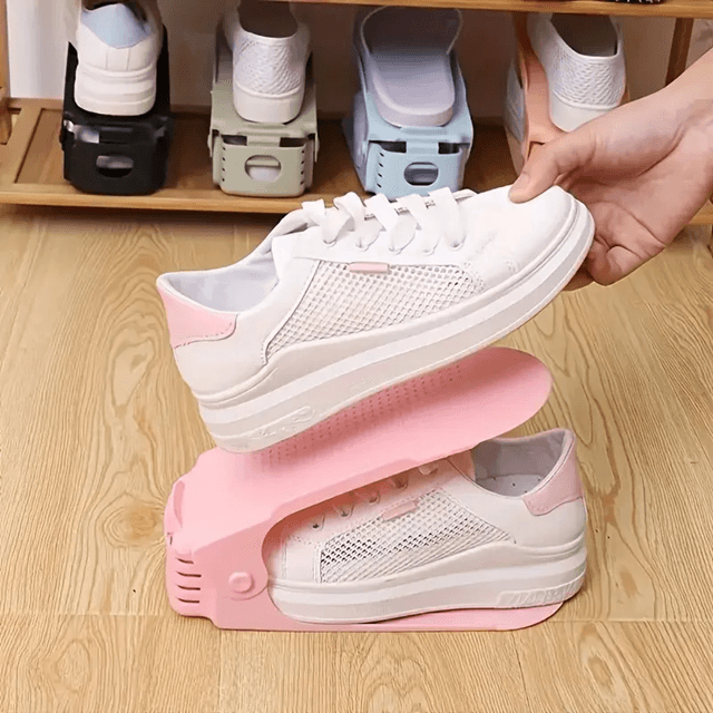 Adjustable Shoe Rack Organizers Space Saving Shoe Storage Set of 5