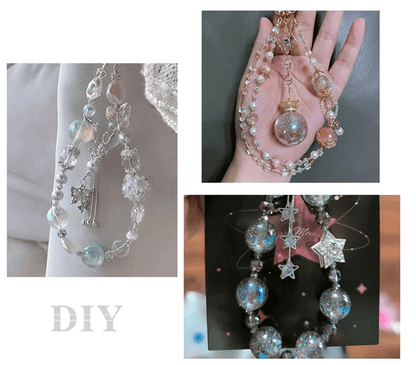 Pearlescent Luminous Acrylic Beads for DIY Jewelry Making Crafts