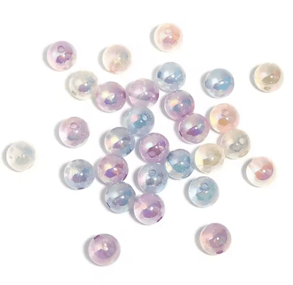 Pearlescent Luminous Acrylic Beads for DIY Jewelry Making Crafts