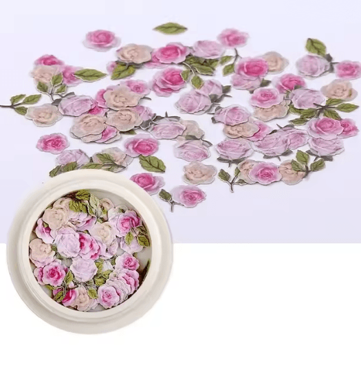 Ultra Thin Flower Nail Art Stickers for DIY Manicure Designs