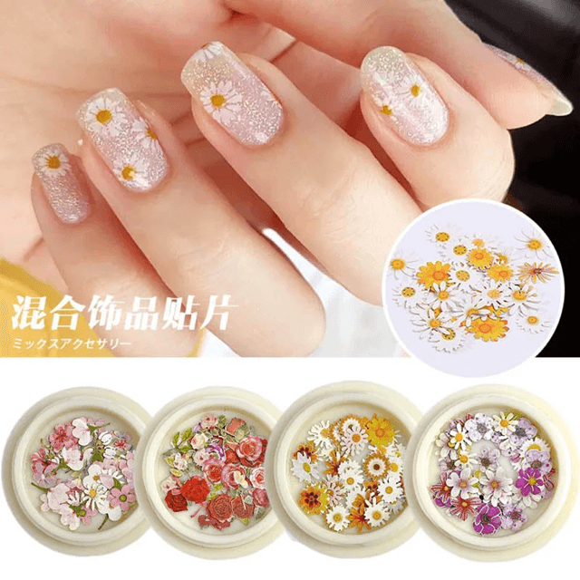 Ultra Thin Flower Nail Art Stickers for DIY Manicure Designs