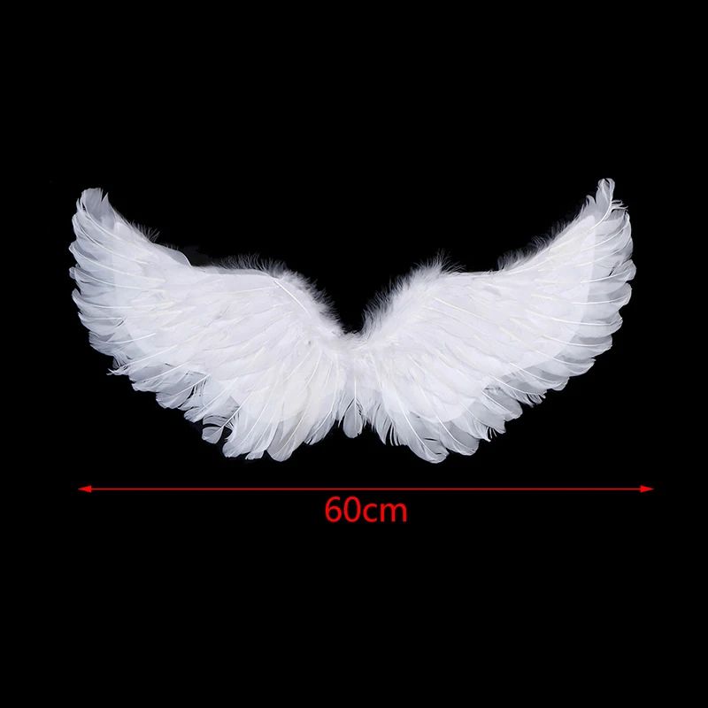 Angel Wings Costume Set with Feather Angel Wings, Halo Headband & Star Wand for Kids and Adults